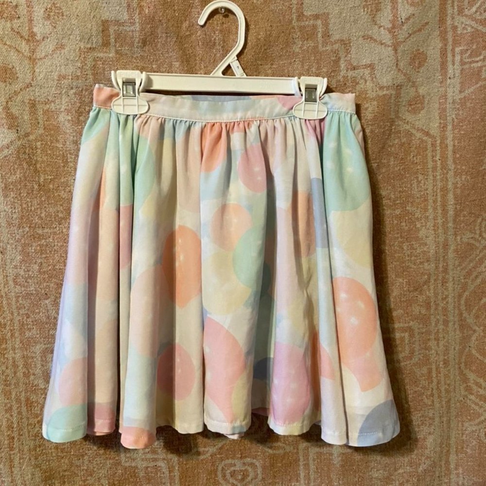 Nasty Gal Pastel Balloon Skater Skirt